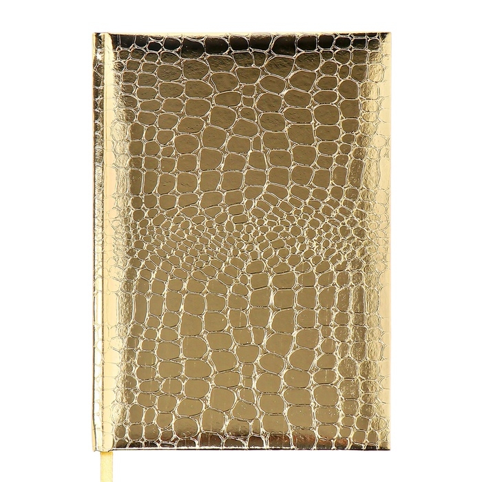 Ежедневник недатированный,ованный, A5, 136 листов, Attomex. Arkona, твердая обложка, бумвинил с поролоном, ляссе, блок 70%, золотой