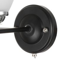 Бра 2019/1 E27 60Вт хром+черный 18х13,5х17 см