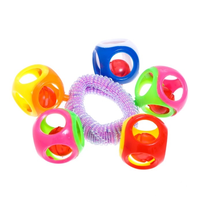 Развивающий набор «Весёлые звуки», свисток, маракас, трещотка, браслет, клаксон Развивающий набор «Весёлые звуки», свисток, маракас, трещотка, браслет, клаксон