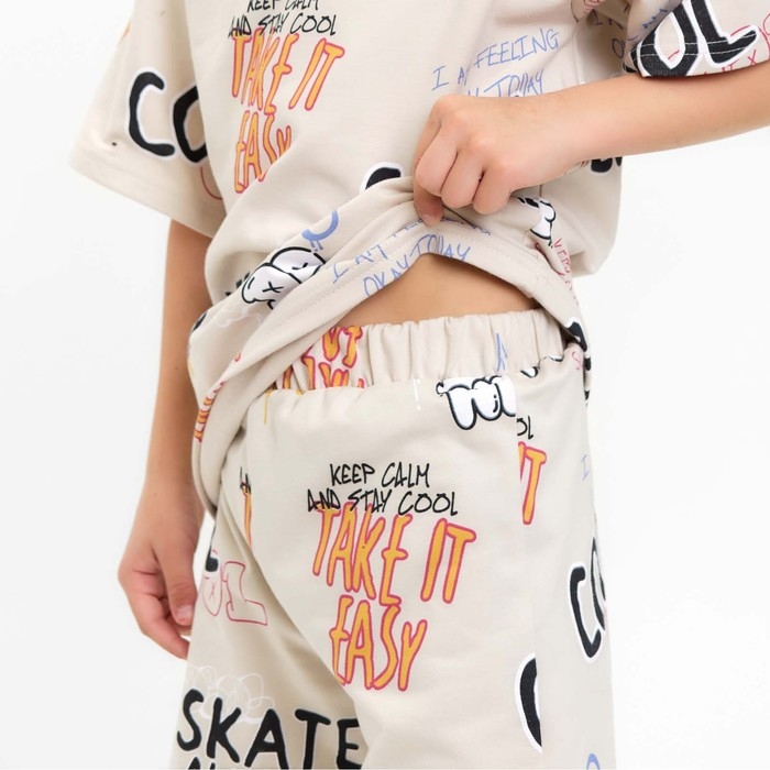 Костюм детский (футболка, шорты) KAFTAN Костюм детский (футболка, шорты) KAFTAN "Graffiti", р.30 (98-104 см)