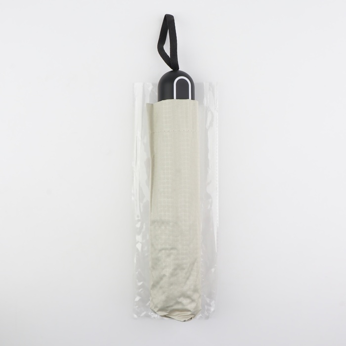 Зонт механический &laquo;Однотон&raquo;, эпонж, 4 сложения, 8 спиц, R = 48/55 см, D = 110 см, цвет МИКС