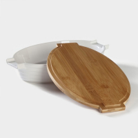 Форма для выпечки из жаропрочной керамики BellaTenero, 1,5 л, 32,7&times;21&times;6,3 см, цвет белый