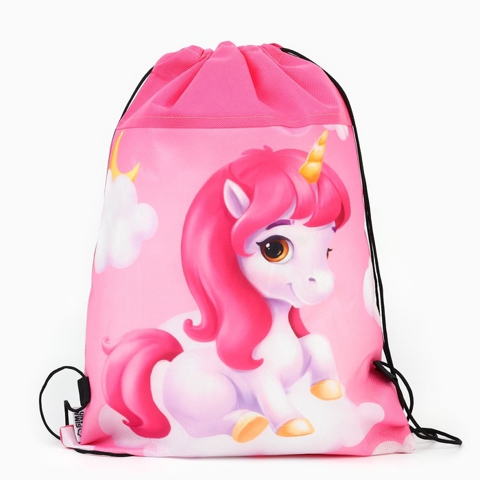 Мешок для обуви &laquo;Малыш единорог&raquo; нетканное полотно, размер 30 х 40 см