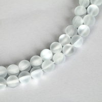 Бусины из натурального камня «Кошачий глаз», набор 46 шт., размер 1 шт. — 8 мм, матовый серо-белый Бусины из натурального камня «Кошачий глаз», набор 46 шт., размер 1 шт. — 8 мм, матовый серо-белый