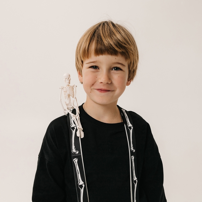 Карнавальные подтяжки «Скелетошка» Карнавальные подтяжки «Скелетошка»