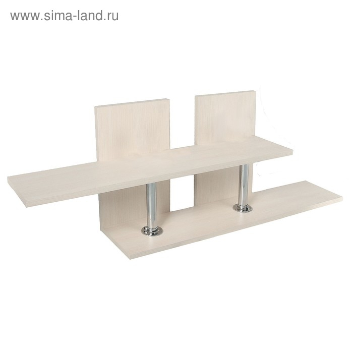 Полка Умная, 935х165х350, Венге светлый Полка Умная, 935х165х350, Венге светлый