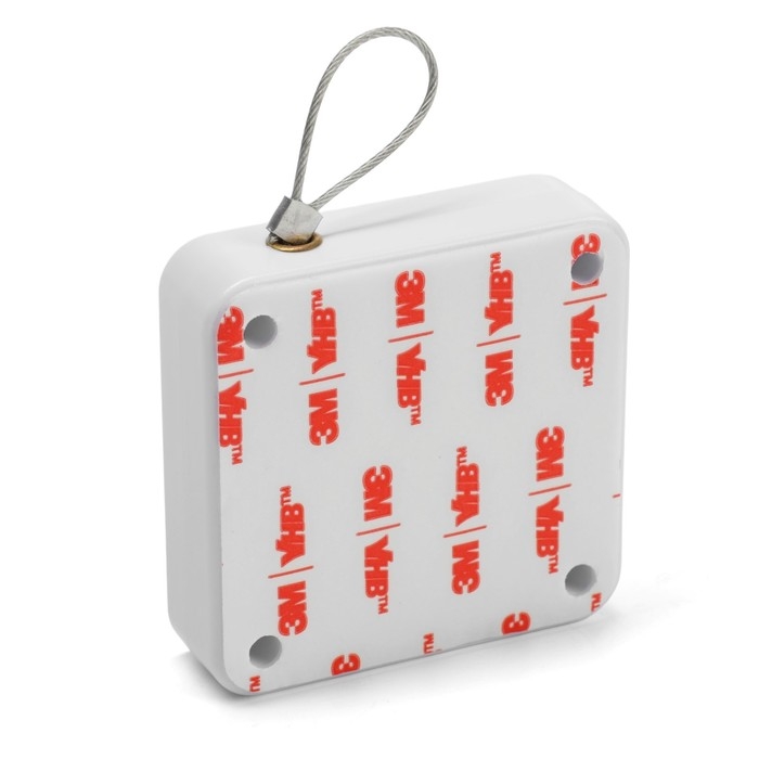 Доводчик дверной ТУНДРА, до 20 кг, цвет белый, натяжение 500 гр, длина троса 100 см