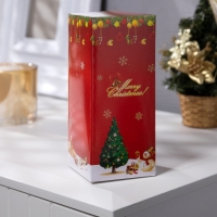 Светодиодная фигура &laquo;Ёлка серебристая&raquo; 6 &times; 17 &times; 6 см, пластик, батарейки LR44 ( в комплекте), свечение тёплое белое