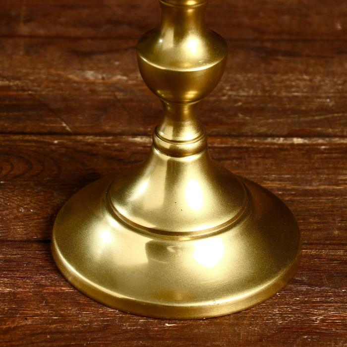 Подсвечник Подсвечник "Анкель" алюминий 12х12х28 см