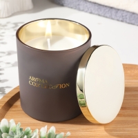 Свеча ароматическая в стакане "Aroma collection", 260 г, османтус, в тубусе Свеча ароматическая в стакане "Aroma collection", 260 г, османтус, в тубусе