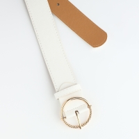 Ремень женский, ширина 4 см, винт, цвет белый Ремень женский, ширина 4 см, винт, цвет белый