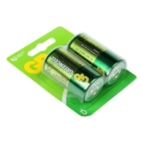 Батарейка солевая GP Greencell Extra Heavy Duty, D, R20-2BL, 1.5В, блистер, 2 шт. Батарейка солевая GP Greencell Extra Heavy Duty, D, R20-2BL, 1.5В, блистер, 2 шт.
