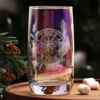 Новый год. Стакан стеклянный &laquo;Часы&raquo;, 330 мл