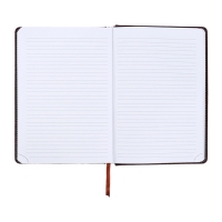 Ежедневник датированный 2024 года, А5, 176 листов, Attomex.Croco, обложка искусственная кожа, ляссе, блок 70 г/м2, коричневый