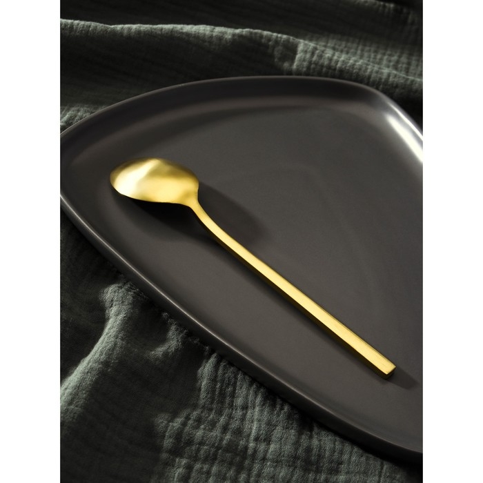 Ложка столовая из нержавеющей стали Magistro «Оску стандарт», длина 19,5 см, цвет золотой Ложка столовая из нержавеющей стали Magistro «Оску стандарт», длина 19,5 см, цвет золотой