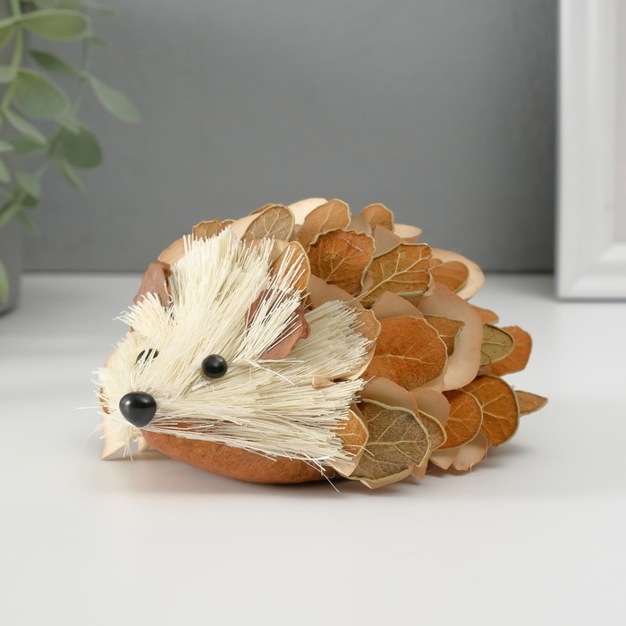 Сувенир "Ёжик в листьях" 12х11х6 см