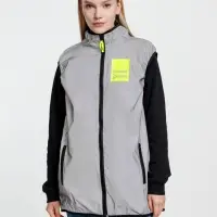 Жилет двусторонний Manifest из светоотражающей ткани, серый, размер M/L