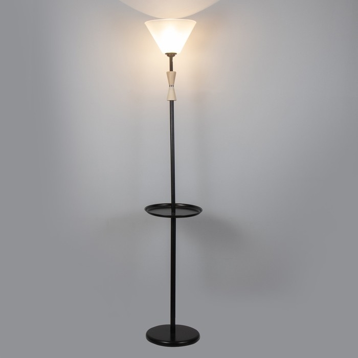 Торшер Торшер "Князь" со столиком 1х15Вт Е27 МОДЕЛЬ: BR 01042 черный/прозрачный