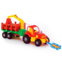 Трактор &laquo;Крепыш&raquo; с полуприцепом-лесовозом, МИКС