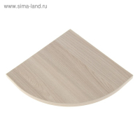 Полка угловая 250х250х16 мм Ясень шимо светлый