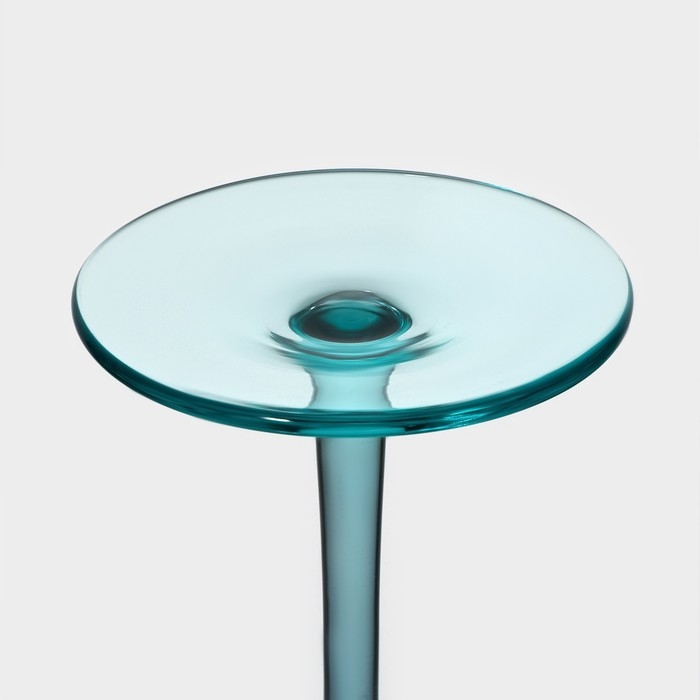 Набор бокалов для вина стеклянный Magistro «Дарио», 500 мл, 7,3×25 см, 2 шт, цвет изумрудный Набор бокалов для вина стеклянный Magistro «Дарио», 500 мл, 7,3×25 см, 2 шт, цвет изумрудный