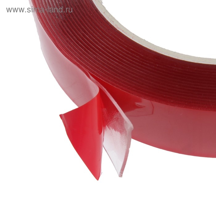 Клейкая лента Nova Bright-fusion, двусторонняя, акриловая красный + прозрачный, 22 мм х 5 м Клейкая лента Nova Bright-fusion, двусторонняя, акриловая красный + прозрачный, 22 мм х 5 м