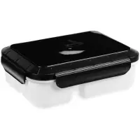 Ланчбокс Cibus с аккумулятором холода, белый с черным Ланчбокс Cibus с аккумулятором холода, белый с черным