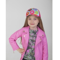 Кепка детская для девочки &laquo;Пончики&raquo;, р-р. 52-54 см, 5-7 лет