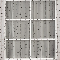 Гирлянда &laquo;Занавес&raquo; 2 &times; 6 м, IP65, УМС, тёмная нить, 1440 LED, свечение тёплое белое, 220 В