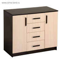 Комод Аура, 820х1000х440, Венге/Дуб молочный Комод Аура, 820х1000х440, Венге/Дуб молочный