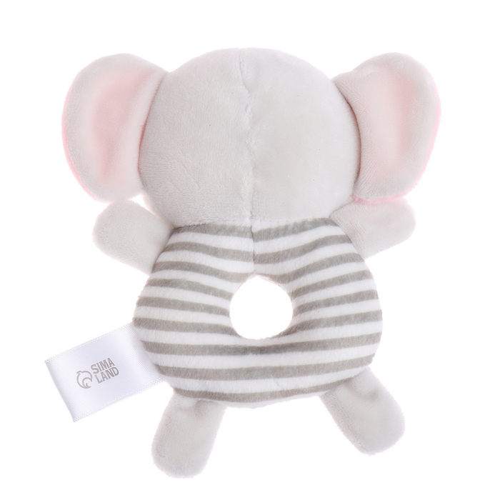 Развивающая погремушка &laquo;Слон&raquo;, цвет серый