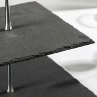 Блюдо из сланца Magistro Valley, 2-ярусное, 25/20&times;28 см