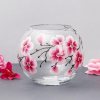 Ваза FLORA "Сакура" 10,3х8см, V=0,8л Ваза FLORA "Сакура" 10,3х8см, V=0,8л