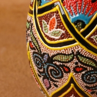 Ваза Риштанская Керамика "Узоры", 17 см, микс Ваза Риштанская Керамика "Узоры", 17 см, микс