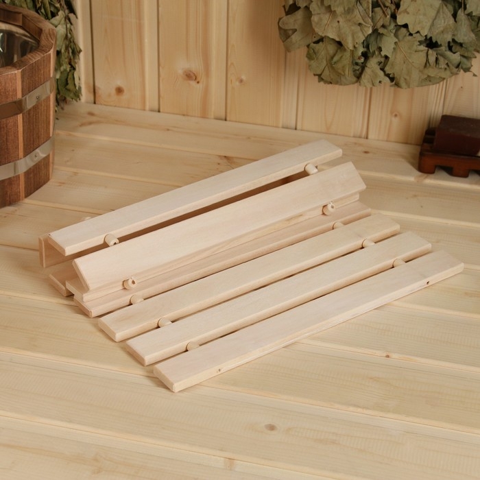 Коврик-сидушка из липы, 41х35х1 см Коврик-сидушка из липы, 41х35х1 см