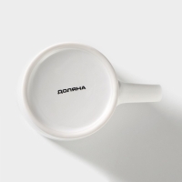 Кружка фарфоровая Доляна «Цветение любви», 380 мл, цвет белый Кружка фарфоровая Доляна «Цветение любви», 380 мл, цвет белый