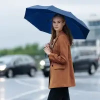 Зонт складной Basic, темно-синий Зонт складной Basic, темно-синий