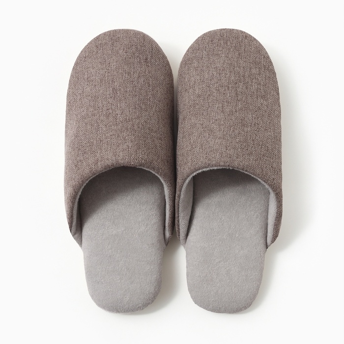 Тапочки женские, ECO размер 40-41, цвет коричневый Тапочки женские, ECO размер 40-41, цвет коричневый