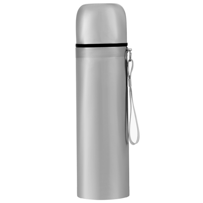 Термос для чая, кофе, 500 мл, Гильза "Мастер К", сохраняет тепло 10 ч, с кружкой, с помпой, 6.5 х 24