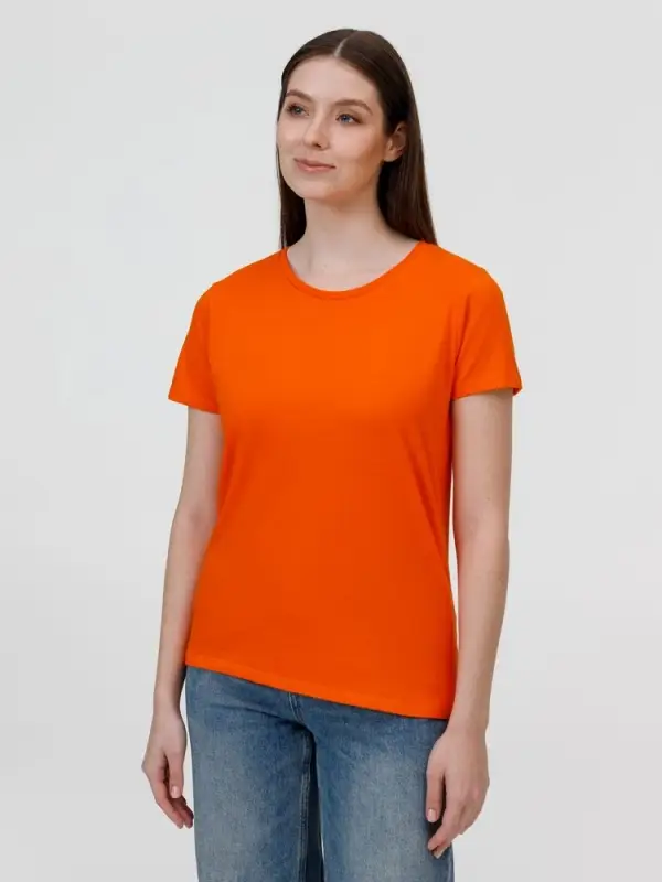 Футболка E190 женская оранжевая, размер XS