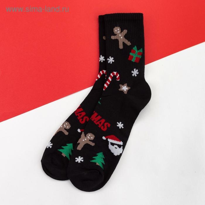 Носки мужские KAFTAN Носки мужские KAFTAN "Новогодние" размер 41-44 (27-29 см), цвет чёрный