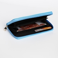 Кошелёк женский на молнии, цвет голубой Кошелёк женский на молнии, цвет голубой