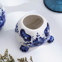 Солонка &laquo;Кот&raquo;, гжель