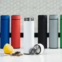 Термос с ситечком Percola, черный