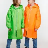 Дождевик детский Rainman Kids, оранжевый неон, 7-9 лет