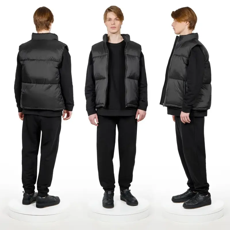 Жилет двусторонний V2, черный, размер 3XL/4XL