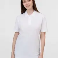 Рубашка поло унисекс Pulse, белая, размер S