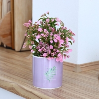 Кашпо керамическое, &laquo;Лист&raquo;, 10 х 10 см