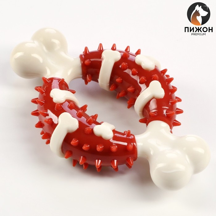 Игрушка для собак Игрушка для собак "Кость" Пижон Premium, 12,5 см, TPR+нейлон