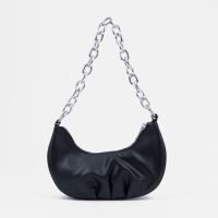 Сумка-багет на молнии, цвет чёрный Сумка-багет на молнии, цвет чёрный